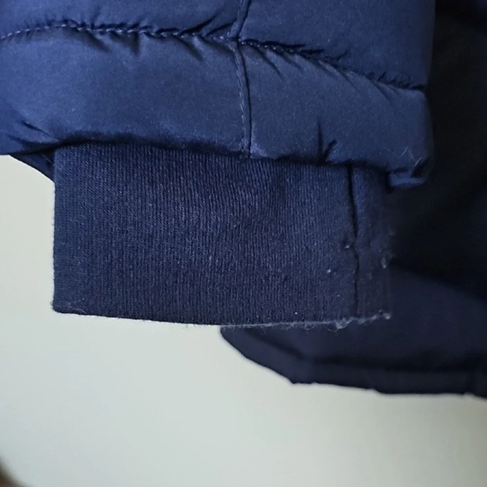 Free Country Boys Navy Blue Fleece Lined Puffer Jacket Detachable Hood Size S 8